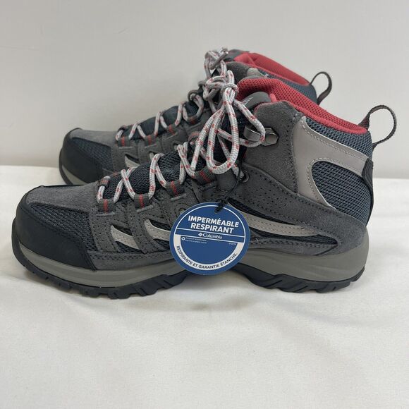 Columbia Crestwood Hiking Boots Women's 8 Mid Waterproof Preppy BL5371-053 NWOB - Picture 4 of 10